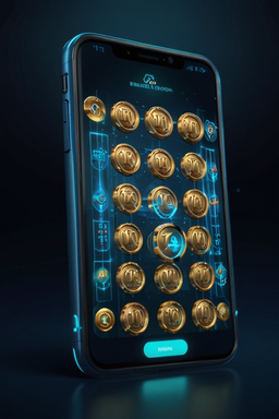 Smartphone avec l’app casino Vegas Hero